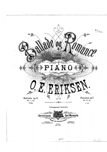 Eriksen - Ballade - Score