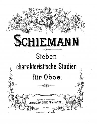 Schiemann - 7 characteristische Studien - Score