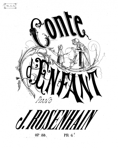 Rosenhain - Conte d'enfant - Score