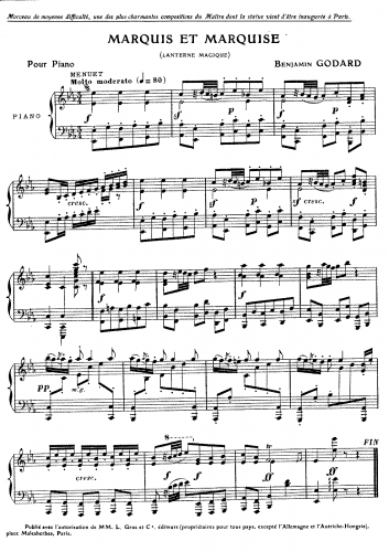 Godard - Marquis et marquise - Score