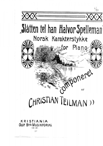Teilman - SlÃ¥tten tel han Halvor Spelleman - Score