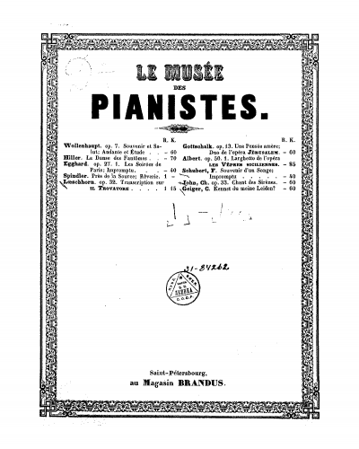 John - Chant des sirènes, Op. 33 - Score