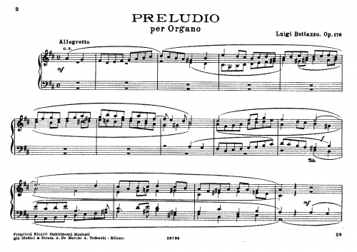 Bottazzo - Preludio - Organ Scores - Score