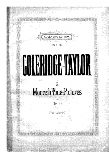 Coleridge-Taylor - Moorish Tone-Pictures, Op. 19 - Score