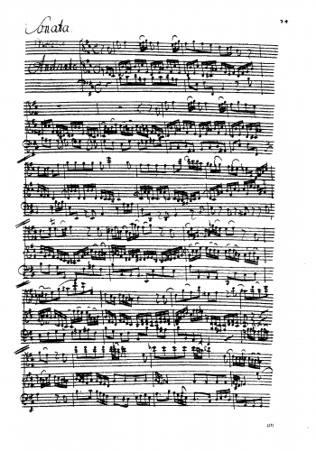 Bach - Flute Sonata - Scores and Parts - Score