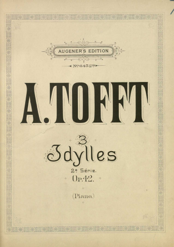 Tofft - 3 Idylles - Score