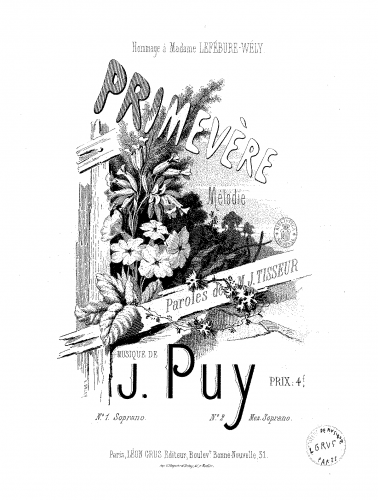 Puy - Primevère - Score