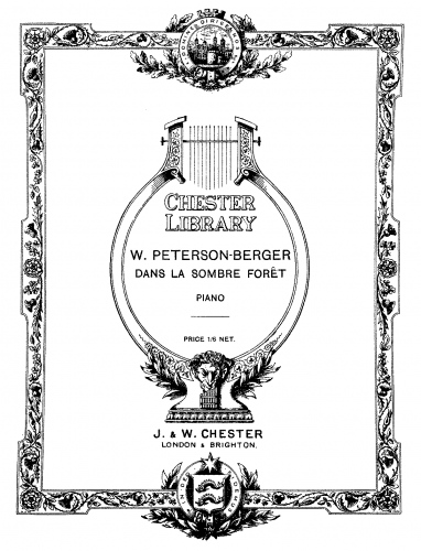 Peterson-Berger - Dans la sombre forêt - Score