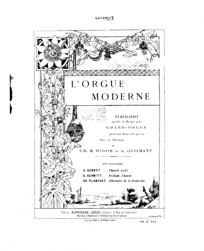 Garbet - Choral Varié - Score