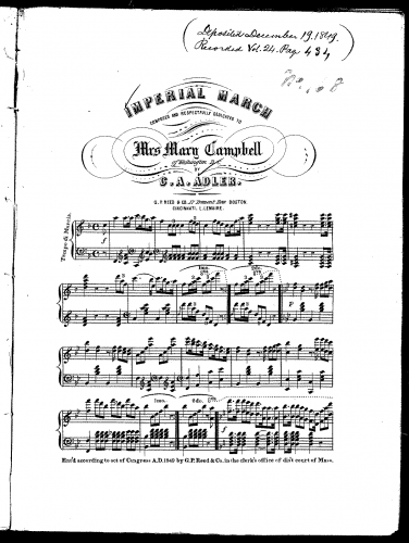 Adler - Imperial March - Score