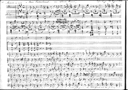 Gerson - Mein Vaterland, G.75 - Score