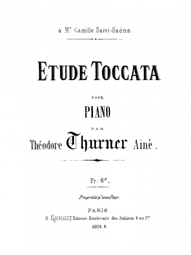 Thurner - Ãtude toccata - Score