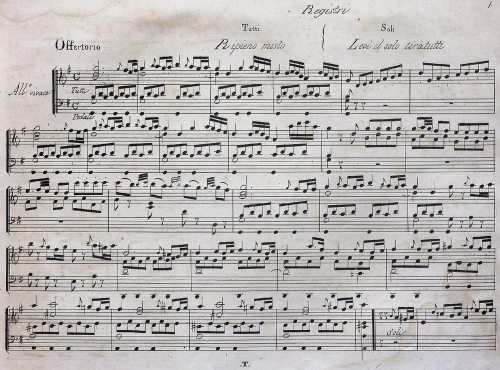 Morandi - Gran raccolta di sonate per organi di una difficolta progressiva No. 1 - Score