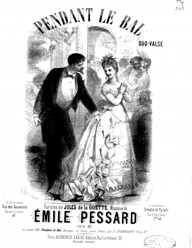 Pessard - Pendant le bal - Score