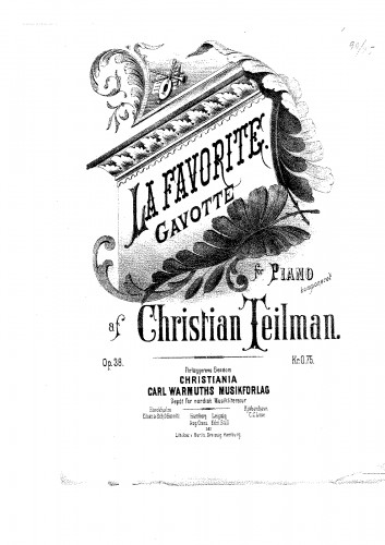Teilman - La Favorite gavotte - Score