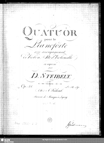 Steibelt - Piano Quartet in A major