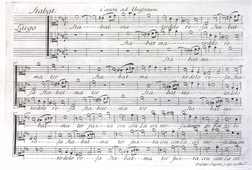 Ligniville - Stabat Mater a 3 voci in Canone - Score
