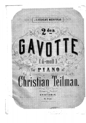 Teilman - Gavotte No. 2 - Score