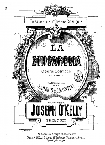 O'Kelly - La zingarella - Vocal Score - Score