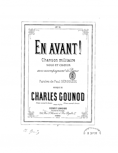 Gounod - En avant! - Score