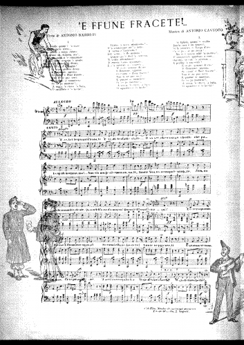 Cavuoto - 'E ffune fracete!.. - Score