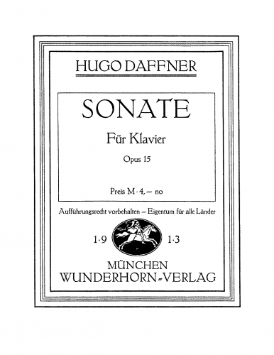 Daffner - Piano Sonata - Score