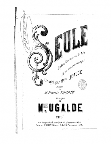 Ugalde - Seule - Vocal Score - Score