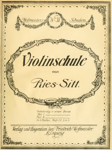 Ries - Violin School - Vols. 1, 2 and 4