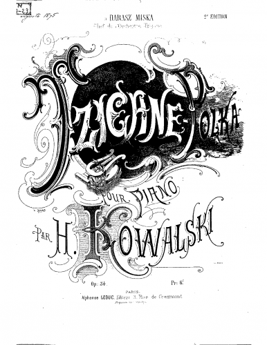 Kowalski - Tzigane polka - Piano Score - Score