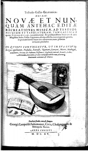 Fuhrmann - Testudo Gallo-Germanica - Score