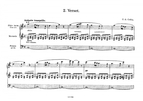 Collin - Verset - Score