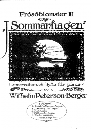 Peterson-Berger - Frösöblomster III - complete score