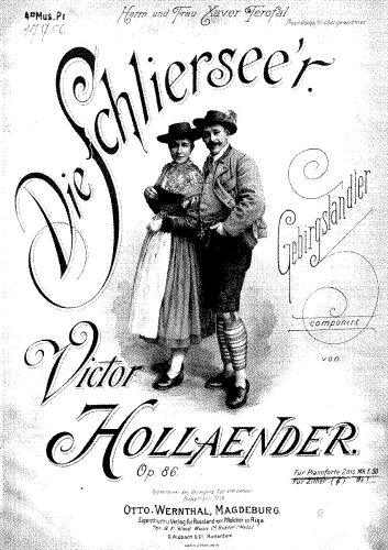 Hollaender - Die Schliersee'r - Score