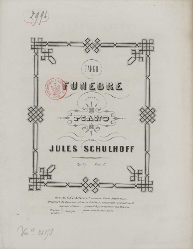 Schulhoff - Largo funèbre - Score