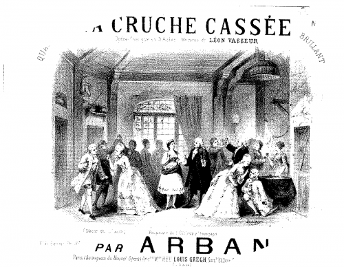 Arban - Quadrille sur 'La cruche cassée' - Score