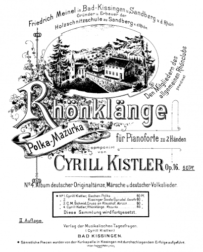 Kistler - Rhönklänge - Score