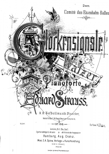 Strauss - Glockensignale - For Piano solo - Score
