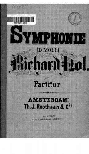 Hol - Symphony No. 1 - Score