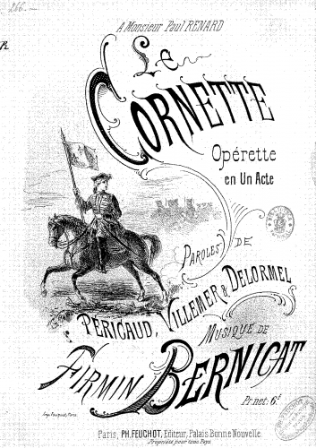 Bernicat - Le cornette - Vocal Score - Score
