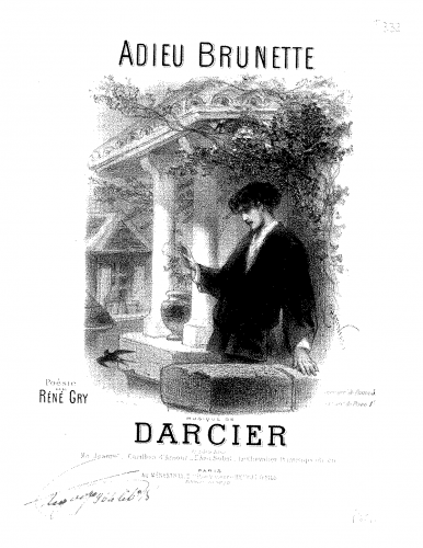 Darcier - Adieu brunette - Score
