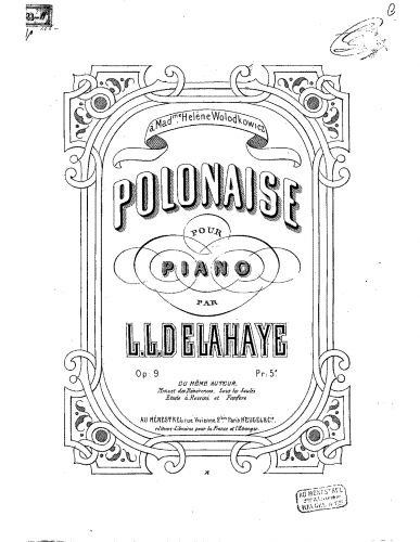 Delahaye - Polonaise - Piano Score - Score