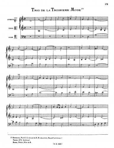 Philips - Trio de la Troisième Mode - Scores and Parts - Score