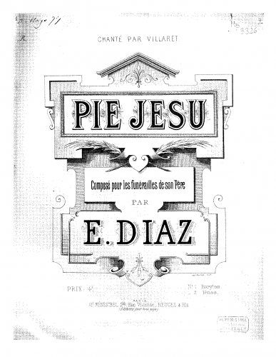 Diaz - Pie Jesu - Score