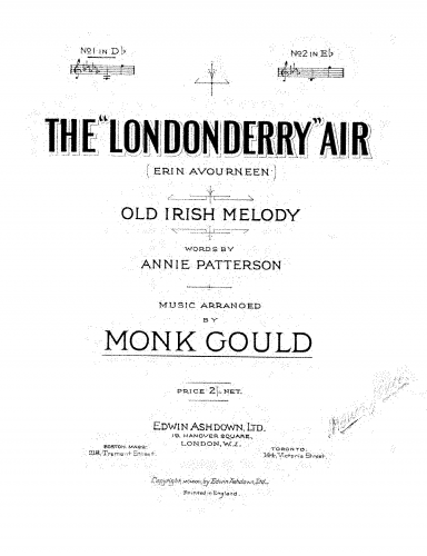 Gould - The Londonderry Air - Score