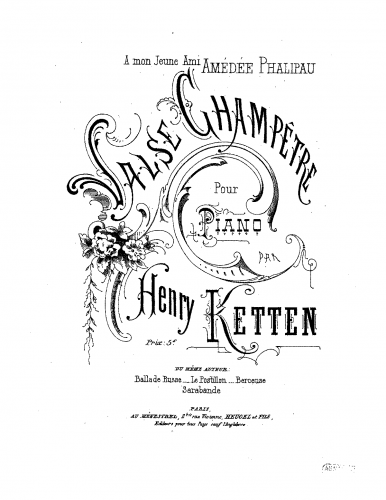 Ketten - Valse champêtre - Score