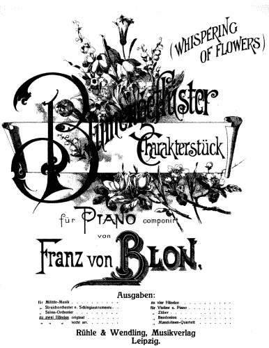 Blon - Blumengeflüster - Score