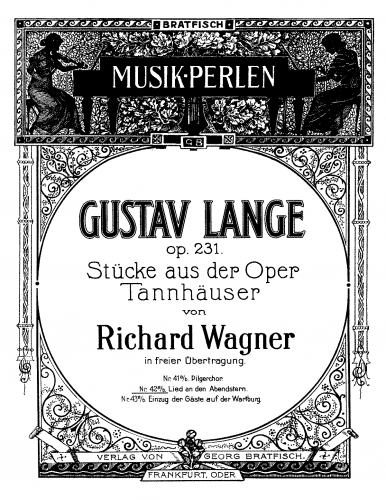 Lange - Stücke aus der Oper 'Tannhäuser' - 2. Lied an den Abendstern