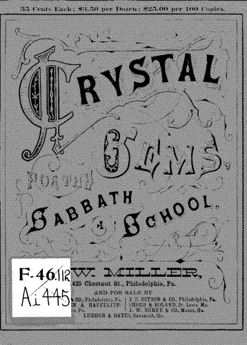 Various - Crystal Gems for the Sabbath School - Score