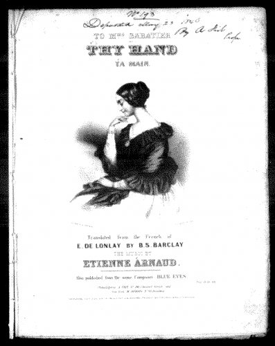 Arnaud - Ta main - Score