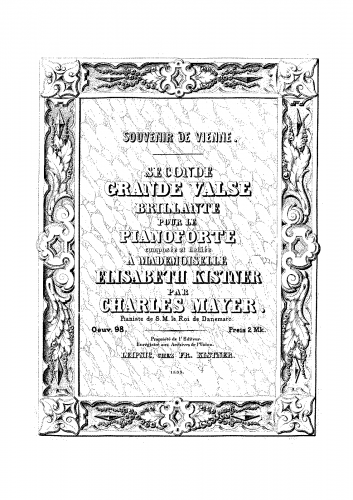 Mayer - Grande valse brillante No. 2 - Score